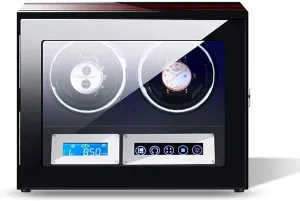 overhaul Norway kinsman Box (2 0) Smart Automatic Watch Winder, Soft Watch Pillow and LED Light, 5 Mode and Remote Control, Mute Motor, Watches Winding 
