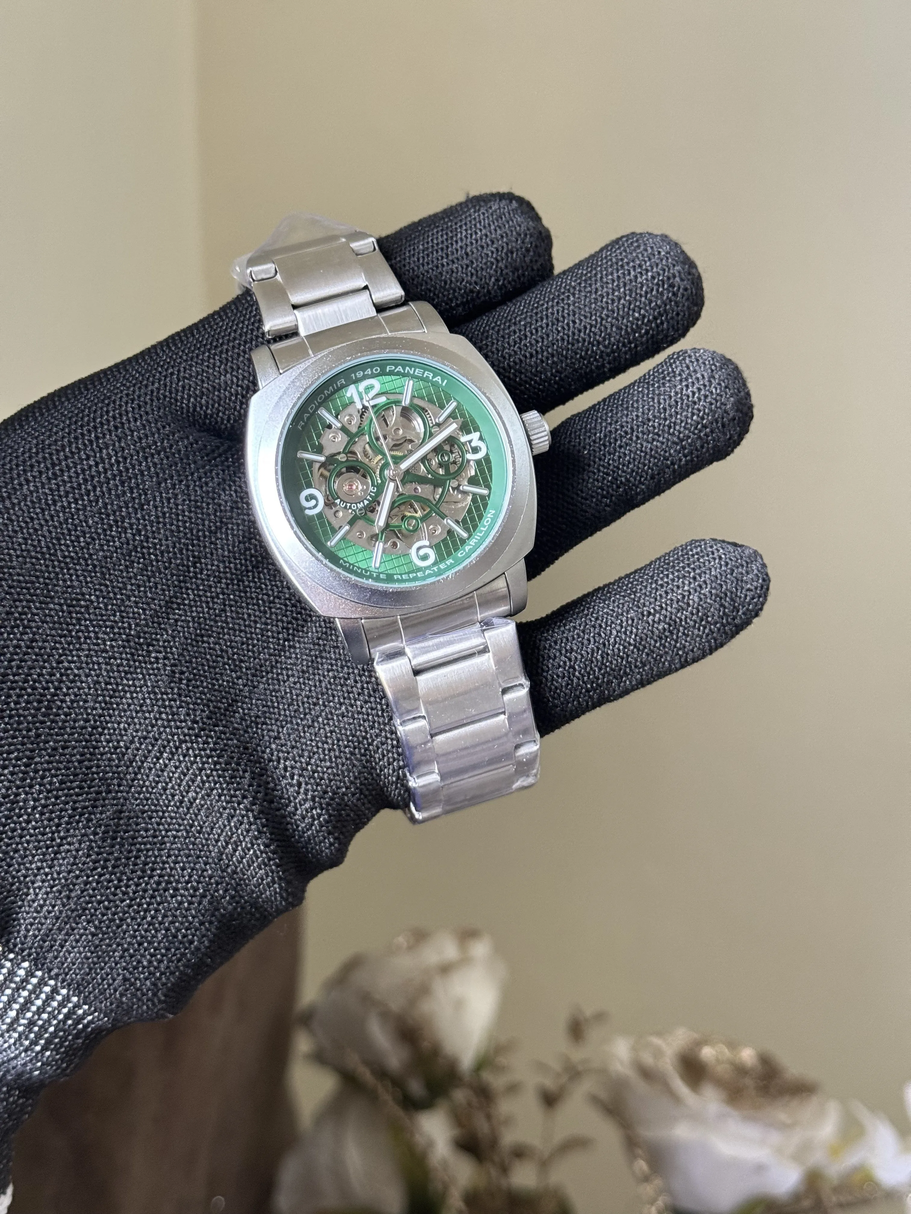 Panerai Radiomir Automatic Green Dial Full Metal Premium Watch