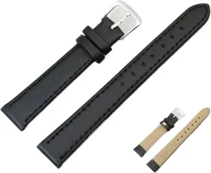 parish straightforward Leather Watch Strap Band - 12mm to 24mm Adjustable Replacement Bands for All Watches Men Women 