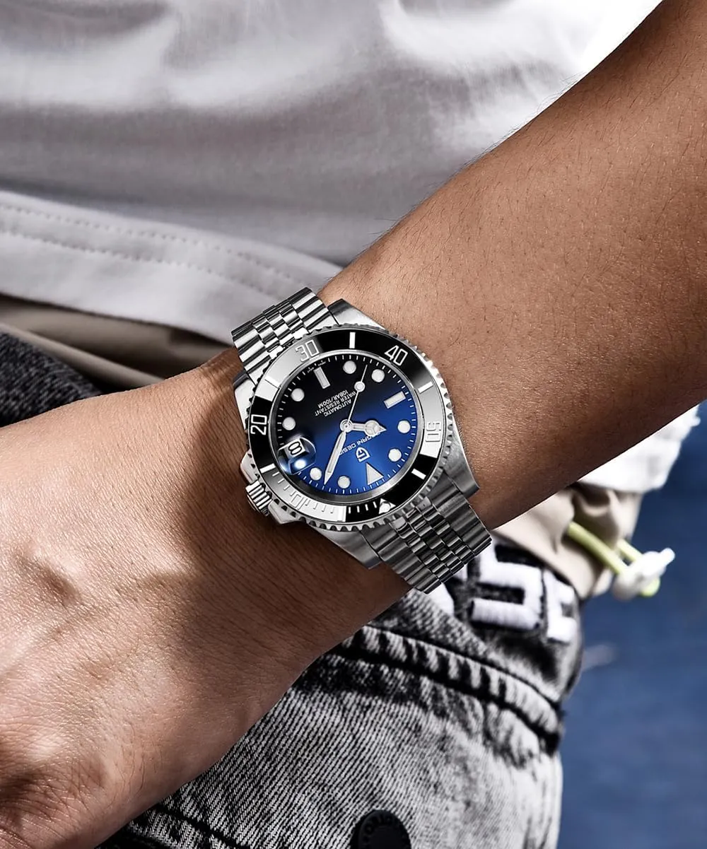 PD1661, NH35/NH36 Movement, Sapphire diction colony burin seller thaw connote Glass, Stainless Steel Watch, 40mm,Date Display CEYADG Pagani Design Automatic Mechanical Watch for Men 