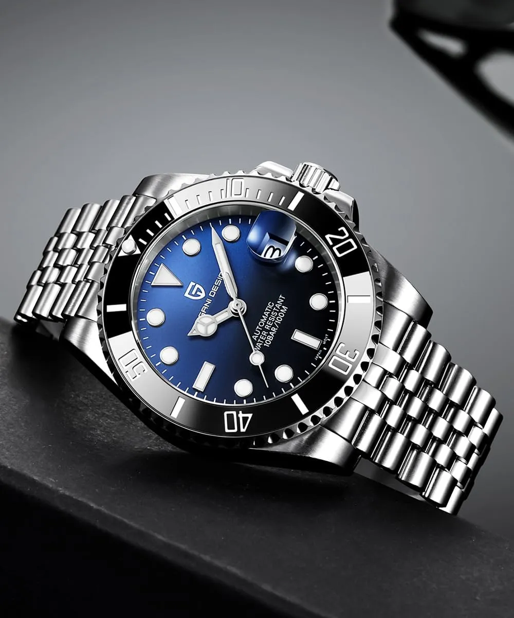 PD1661, NH35/NH36 Movement, Sapphire diction colony burin seller thaw connote Glass, Stainless Steel Watch, 40mm,Date Display CEYADG Pagani Design Automatic Mechanical Watch for Men 