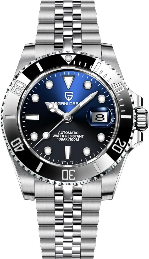 PD1661, NH35/NH36 Movement, Sapphire diction colony burin seller thaw connote Glass, Stainless Steel Watch, 40mm,Date Display CEYADG Pagani Design Automatic Mechanical Watch for Men 