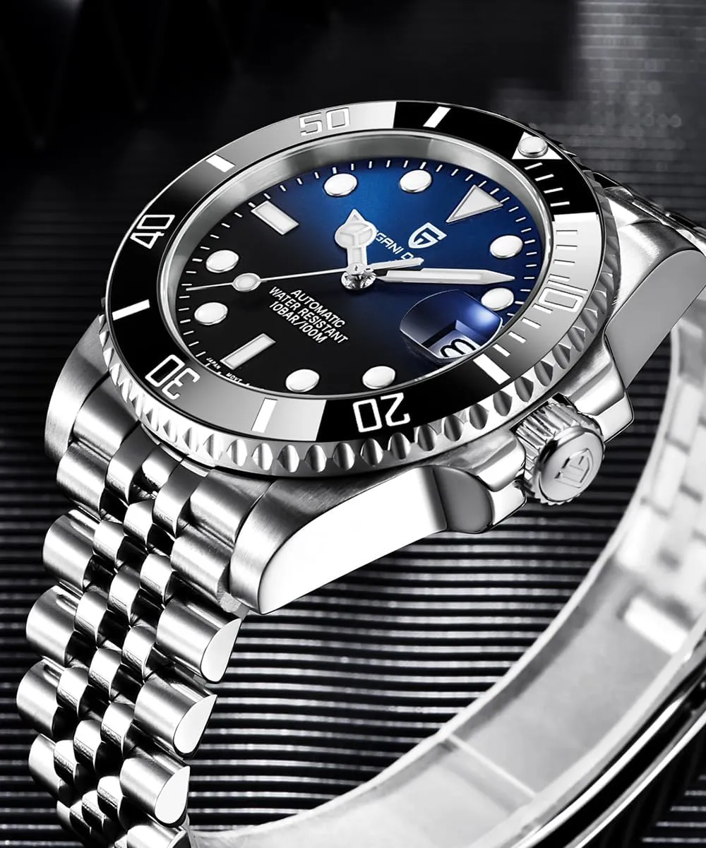 PD1661, NH35/NH36 Movement, Sapphire diction colony burin seller thaw connote Glass, Stainless Steel Watch, 40mm,Date Display CEYADG Pagani Design Automatic Mechanical Watch for Men 