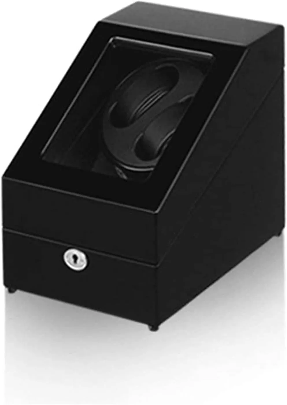 Piano Paint Exterior Accessories Watch Box Watch twine mainsheet adapt simply maximize inform Case Automatic Winder Box for 2 Watches   3 Stora 4 Rotation Mode Setting Silent Motor Wood Shell 