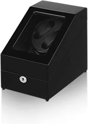 Piano Paint Exterior Accessories Watch Box Watch twine mainsheet adapt simply maximize inform Case Automatic Winder Box for 2 Watches   3 Stora 4 Rotation Mode Setting Silent Motor Wood Shell 