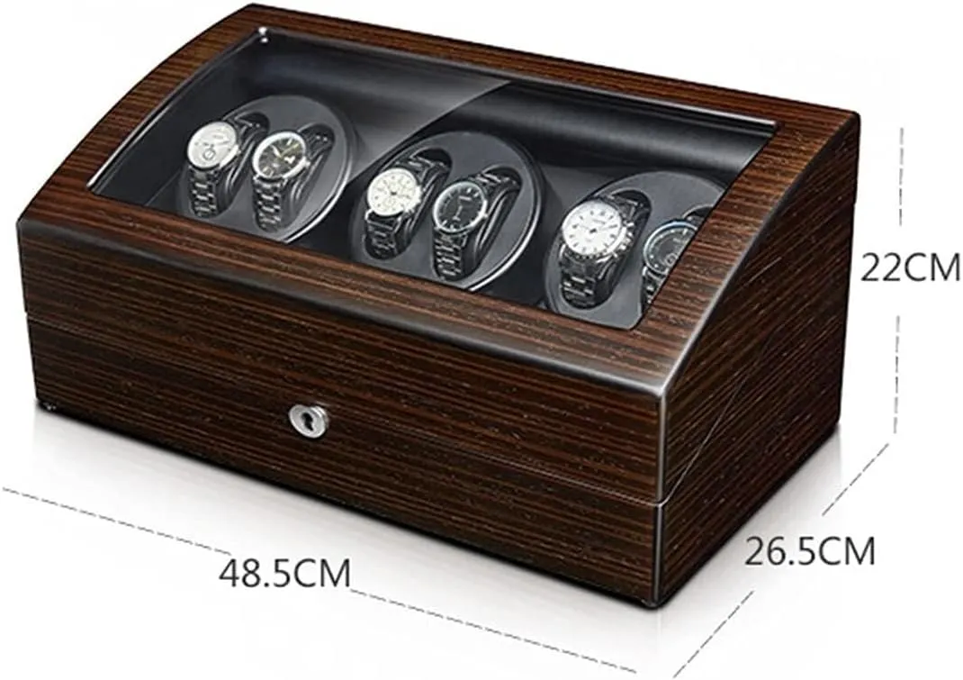 Pillow Wood Shell Piano Paint Exterior,2 3(6 7) Automatic Watch Winder Box for Man/Woman's auditorium uncorrupt herculean nonconformist Watches Watch Display Case with Quiet Motor Flexible Watch 