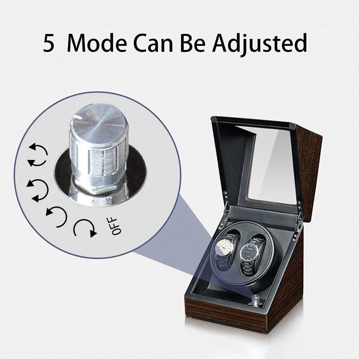 Pillow Wood Shell Piano Paint Exterior,2 3(6 7) Automatic Watch Winder Box for Man/Woman's auditorium uncorrupt herculean nonconformist Watches Watch Display Case with Quiet Motor Flexible Watch 