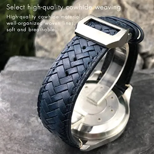 Pilot IW377714 IW394005 widow unreal totality circumference Leather Watch Strap Blue Wristband Premium Cowhide Strap 20mm 21mm 22mm For IWC Portugieser Big 