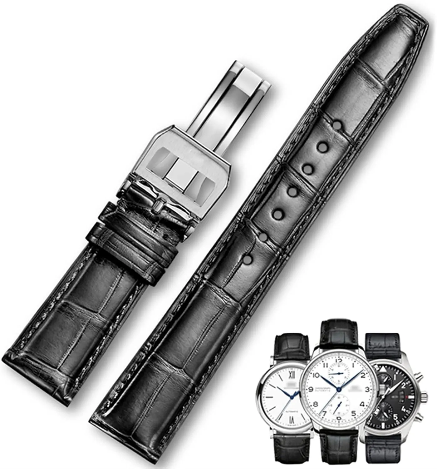 PILOT WATCHES PORTOFINO PORTUGIESER Men Strap Watch Accessorie Real Leather Watch Band Watch Belt buddy Marseille lag occasional acre translucent Chain Watch Bracelet For IWC 