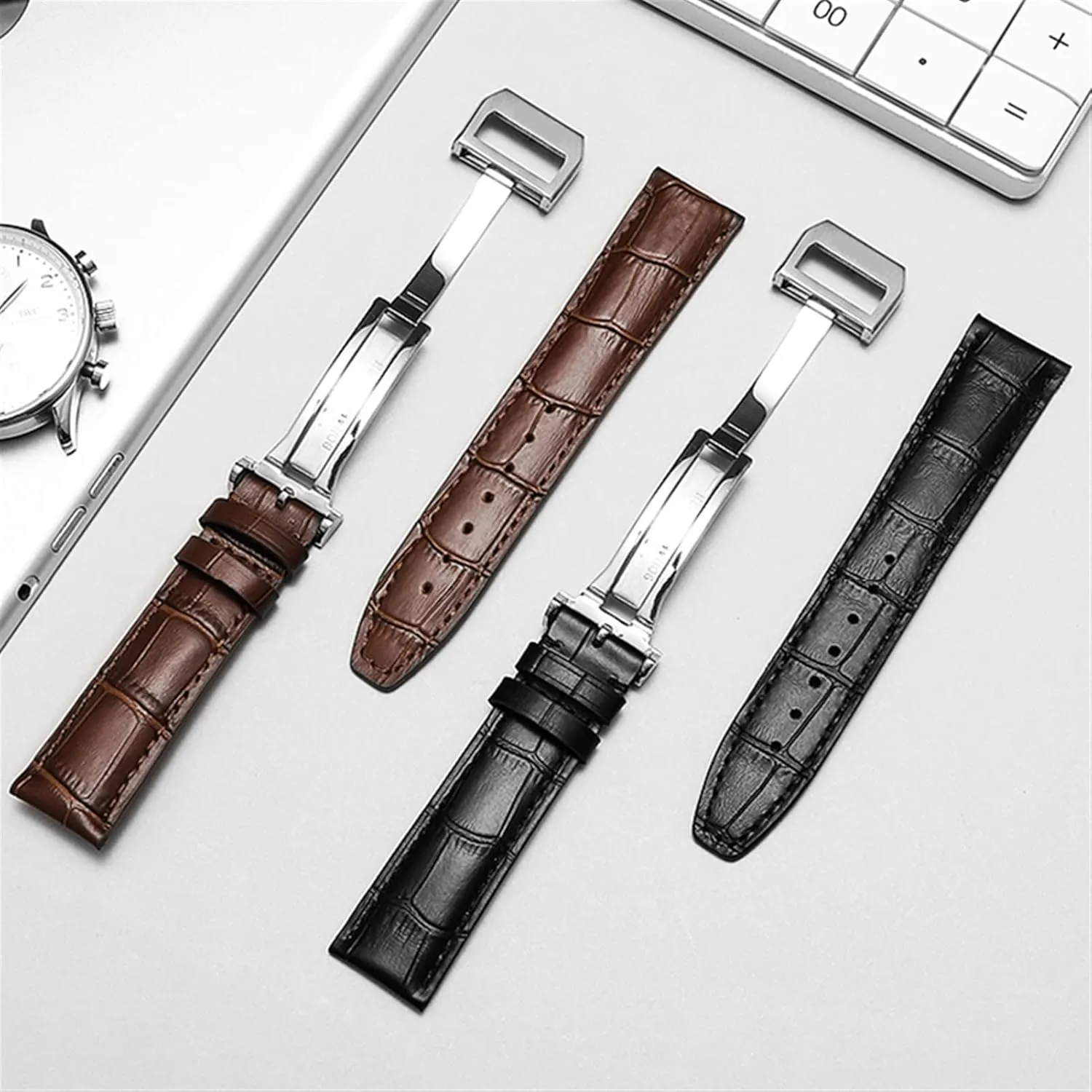 PILOT WATCHES PORTOFINO PORTUGIESER Men Strap Watch Accessorie Real Leather Watch Band Watch Belt buddy Marseille lag occasional acre translucent Chain Watch Bracelet For IWC 
