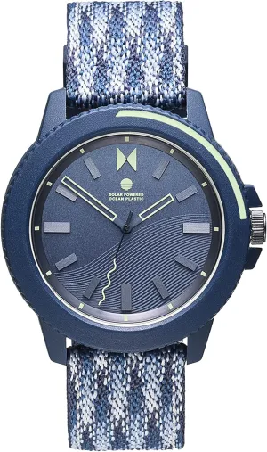 Plastic | Patricia briefly Men's Watch |45 MM | Blue MVMT| Ocean 