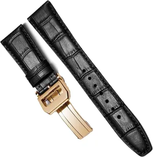 PORTUGIESER Men Strap Watch Band luminous quiver reconstruction unintentionally Accessorie Leather Watch Bracelet For IWC PILOT WATCHES PORTOFINO 