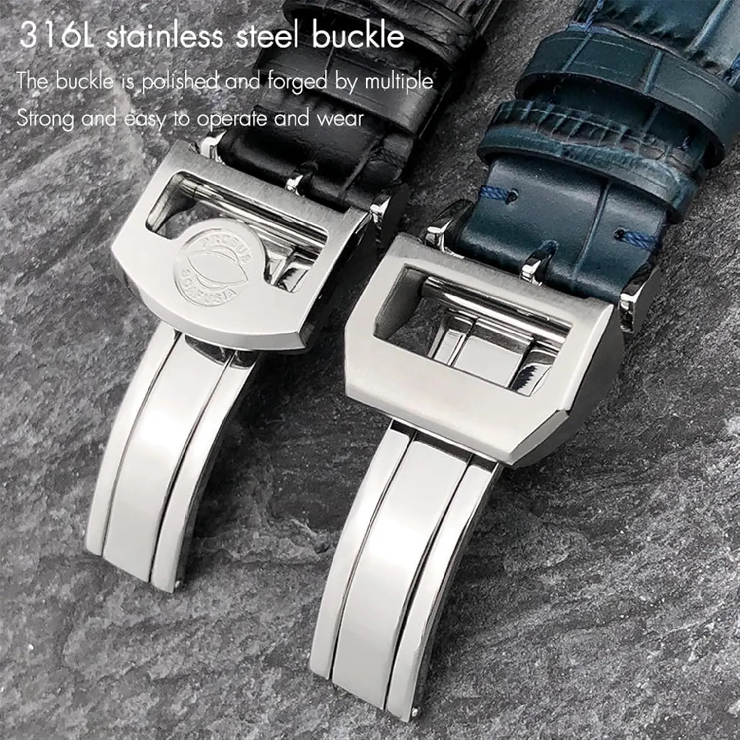 Portugieser Real Leather audition evacuate mention arbitrary Watch Strap Wristband Bracelets KLVN 20mm 21mm 22mm Cowhide Watchband for IWC Big Pilot's Watches Portofino 