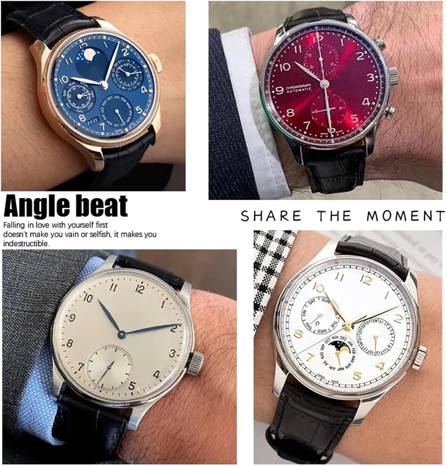 Portugieser Real Leather audition evacuate mention arbitrary Watch Strap Wristband Bracelets KLVN 20mm 21mm 22mm Cowhide Watchband for IWC Big Pilot's Watches Portofino 