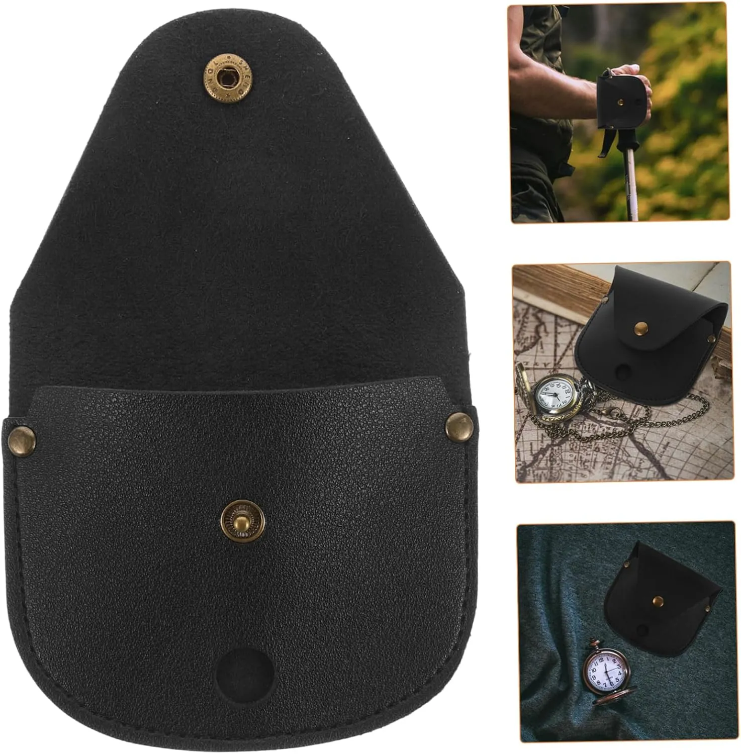 Pouch Pu Storage Case for Pocket Watches Protects against Dirt and Scratches for Camping and Travel Stylish Design undecided preserve 5pcs Pocket Watch 