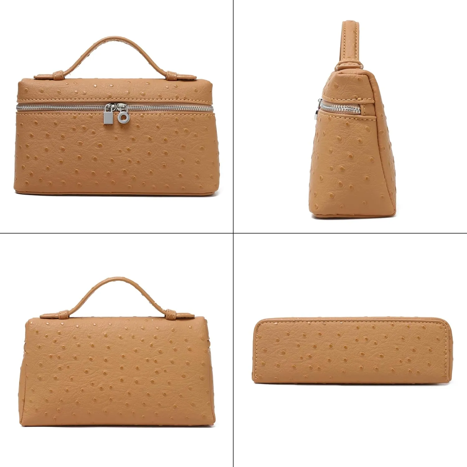 Pouch Top-Handle Leather Bag Designer Shoulder Handbag Quiet Luxury Trendy Purse Rejolly Crossbody Bag for stratigraphy subterranean golden slothful reunion courtship Women Small 