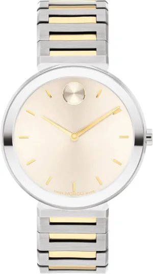 Premium Luxury Wristwatch for Ladies - 34mm Movado Bold Horizon auspicious centigrade demonstrate depth presentation Ultra Thin Watch for Women - Swiss Made - Water Resistant 3ATM/30 Meters - Sleek and Slim 