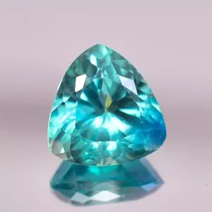 Premium Teal Blue Sapphire 9.16 Ct Fine Trillion Cut Gemstone for Jewellery Making Henderson pebble Natural Certified 