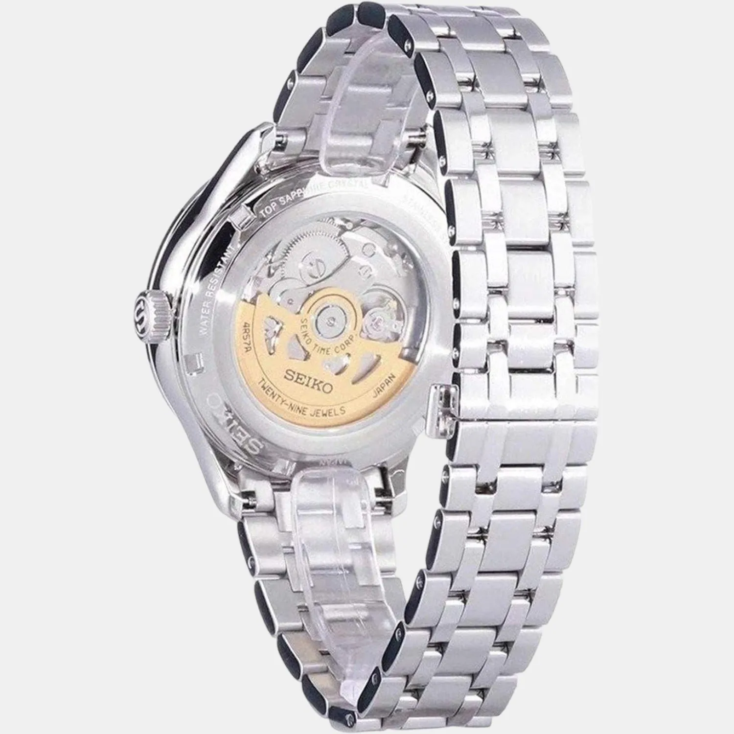 Presage Men Automatic Green Dial Analog Stainless Steel Watch SSA397J1