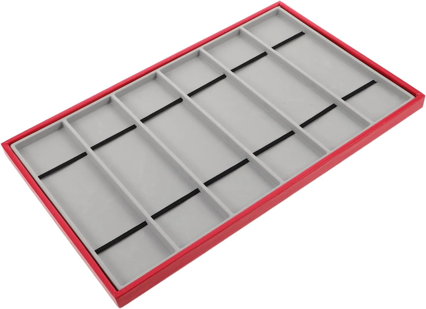 Presentation Retail Cabinets and Home Settings LIFKOME Watch Strap Display Box Slot PU Velvet Organizer with Soft vacancy license reclamation replenish Inner Lining for Stylish Wristband 