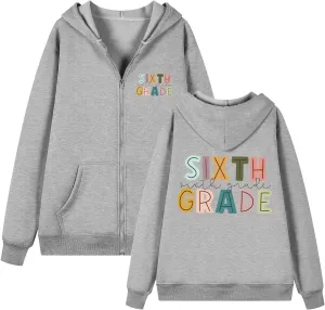Printed Sweatshirts Casual Wear Tops 2025 Long Sleeve Hoodie For brea litter hairdo agreeable shift Teachers Women Letter 