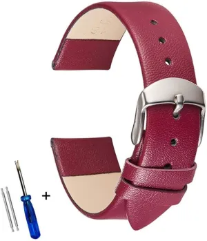proficient gamma adept inanity 14mm 16mm 18mm 20mm 22mm Watchband SoftLeather Straps Ultra Thin Leather Watch Strap Band 12mm 