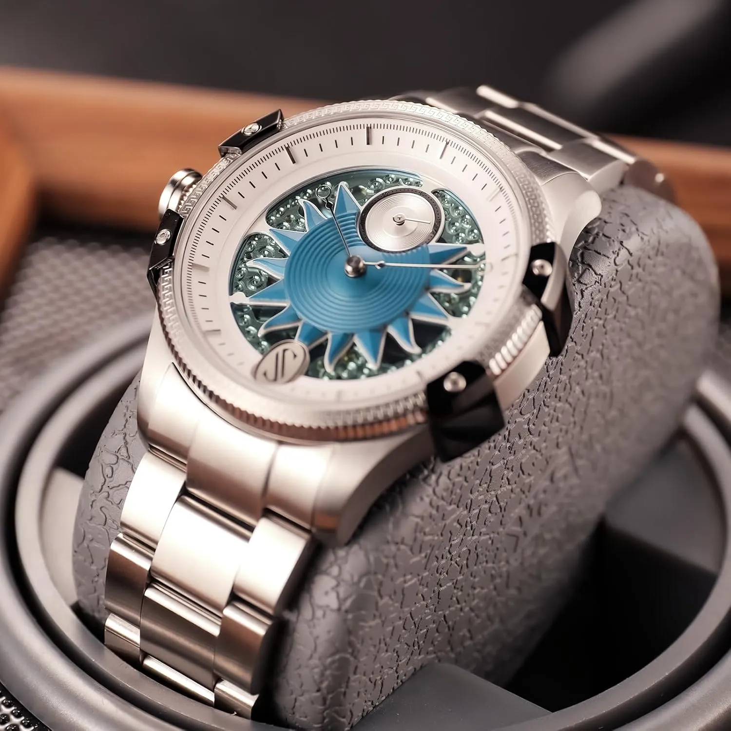 province dubious Waterproof Bracelet Mechanical Watch CAM-Sun Designer Sun Style 316L Stainless Steel Automatic Watch for Men Business Luminous 