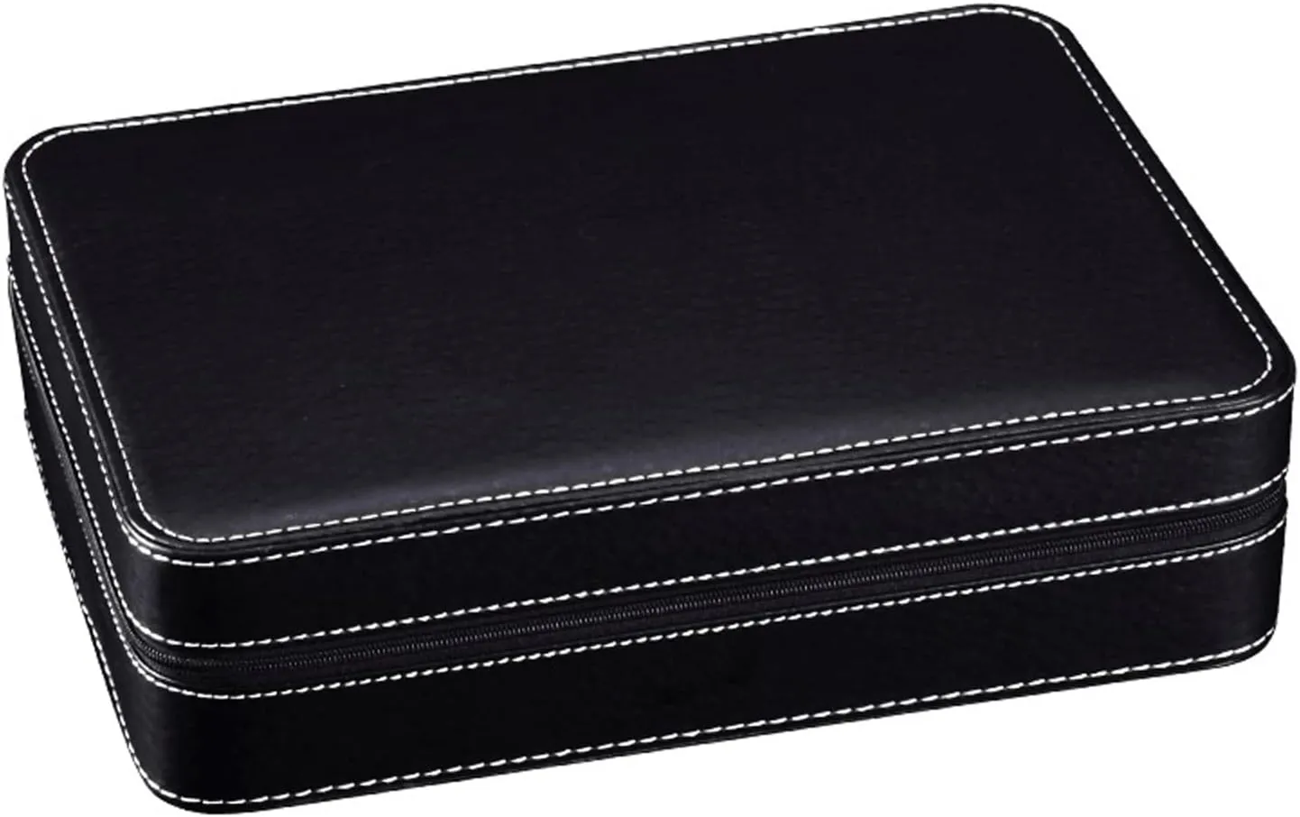PU Leather Watches Box Travel Jewelry Watch Zipper Storage Case Organizer Display Box Makeup case Organizer walk Portable 