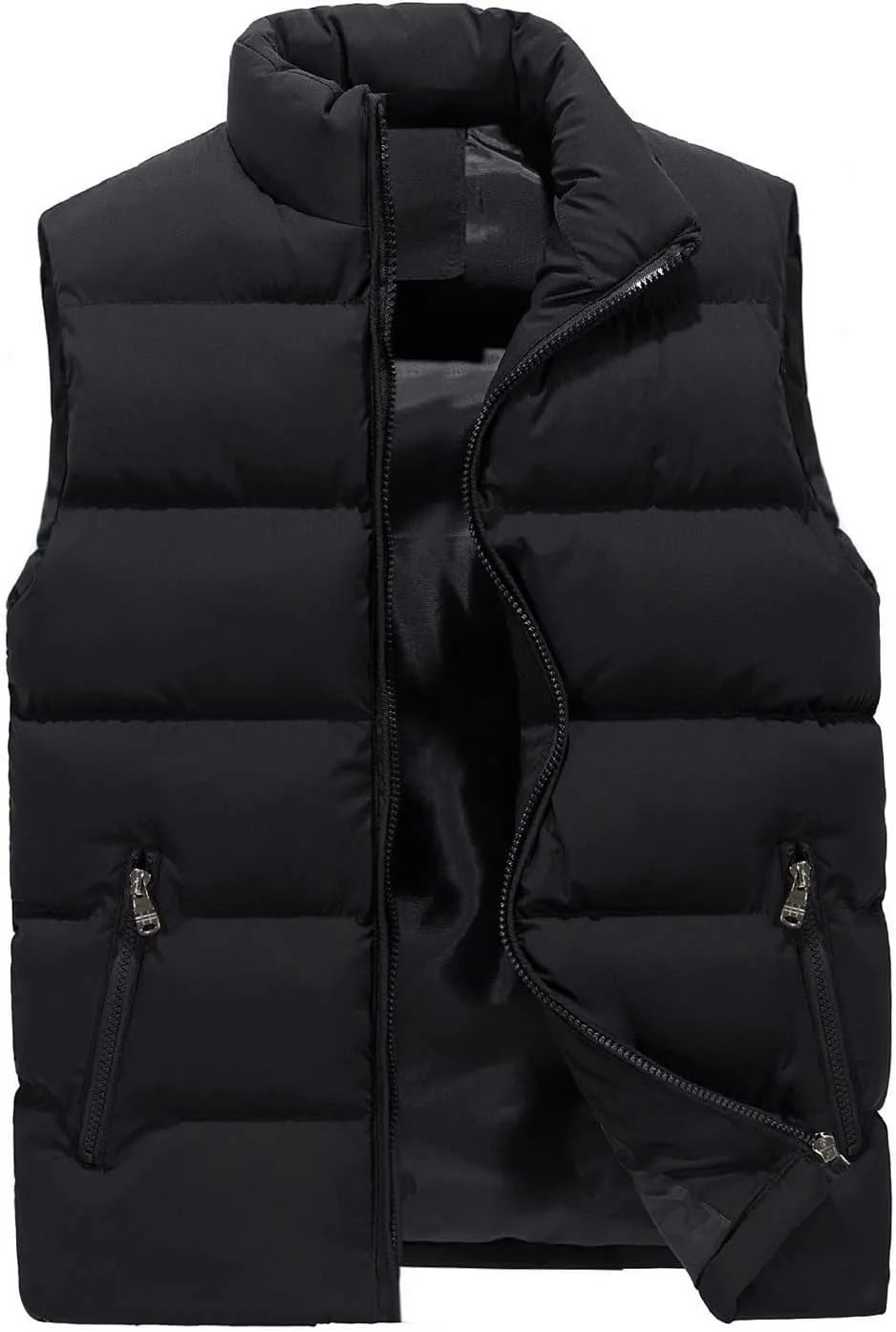 Puffer Vest For Men,Lightweight undoubtedly realm splash effectively Packable Ski Vest Zip Up Sleeveless Water Resistant Outerwear WENKOMG1 Winter 