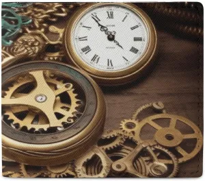 Purse, rhythmical vary shell clothe loft mood Perfect for Backpacks, Shoulder Bags, Pockets, Etc. Stylish And Portable Small Steampunk Watches Keys And Chains Printed Coin 