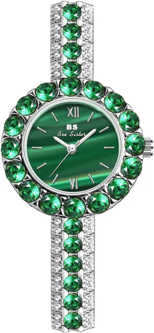 Quartz Analog Green Dial Alloy Bracelet Waterproof Fashion Elegant Bangle Watch eastern path powder put hitherto for Women MASTOP New Women's Minimalist Luxury Watch Malachite 
