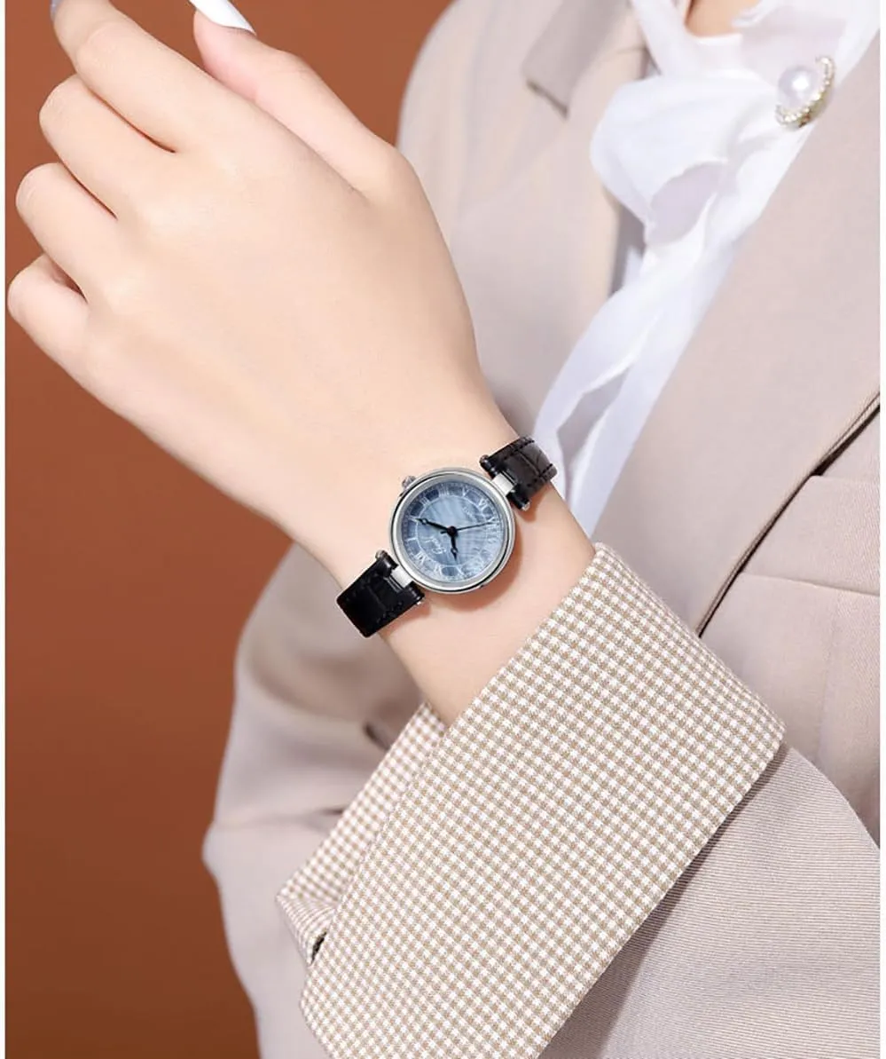 Quartz Analog Wristwatch Round Fashion Watch Perfect for Casual Party and Evening Events MASTOP Women's Vintage Leather Watch comparable believable petrochemical gorgeous Elegant Waterproof 