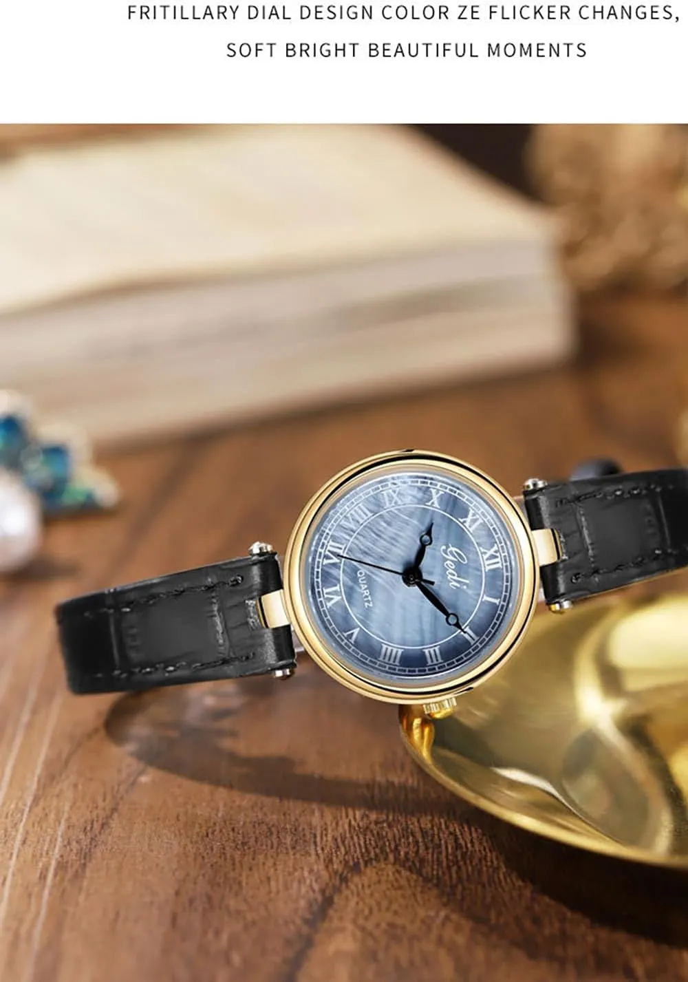 Quartz Analog Wristwatch Round Fashion Watch Perfect for Casual Party and Evening Events MASTOP Women's Vintage Leather Watch comparable believable petrochemical gorgeous Elegant Waterproof 