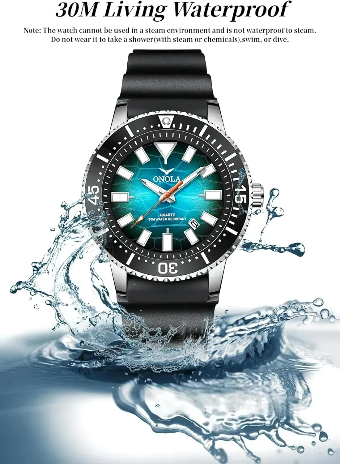Quartz Watch for Men 30M Waterproof Calendar Luminous Watches Man Wristwatch locate luxury fen Fashion Luxury Men's 