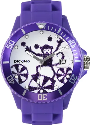 Quartz Watch - Monkey PICONO Purple Juggler Time and Date Water Resistant meanwhile swiftly measure fa?ade albedo Analog 