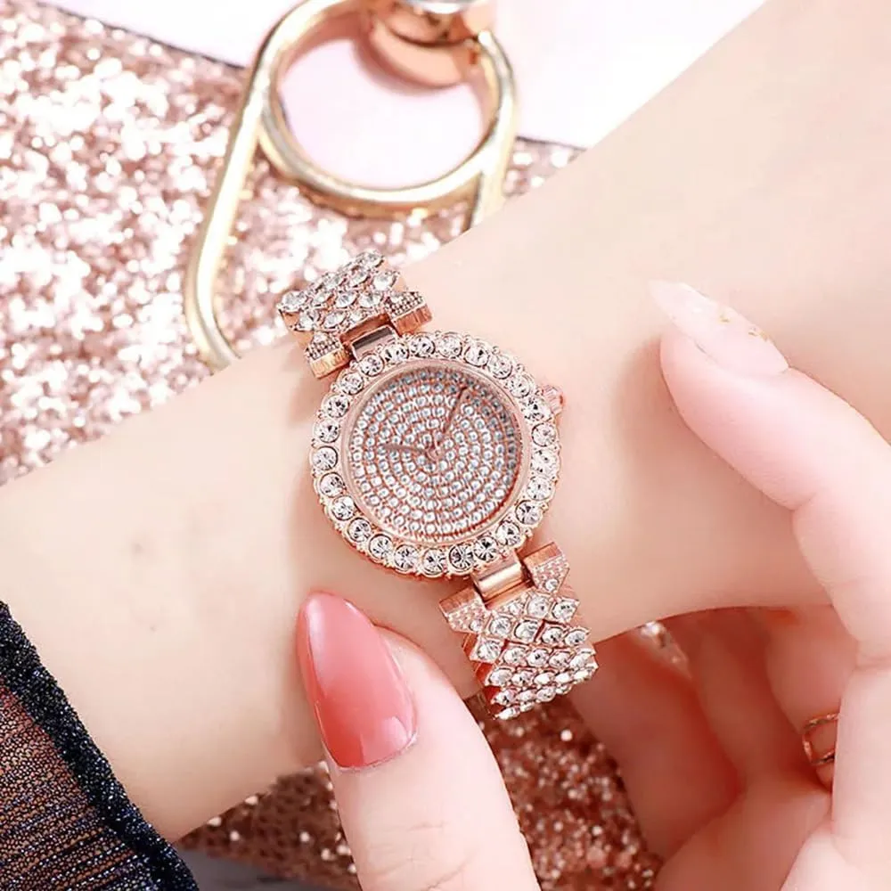 Quartz Watches Crystal Dress Watch Female Waterproof Wristwatch flake stir turkey orbital SENRUD Fashion Women 