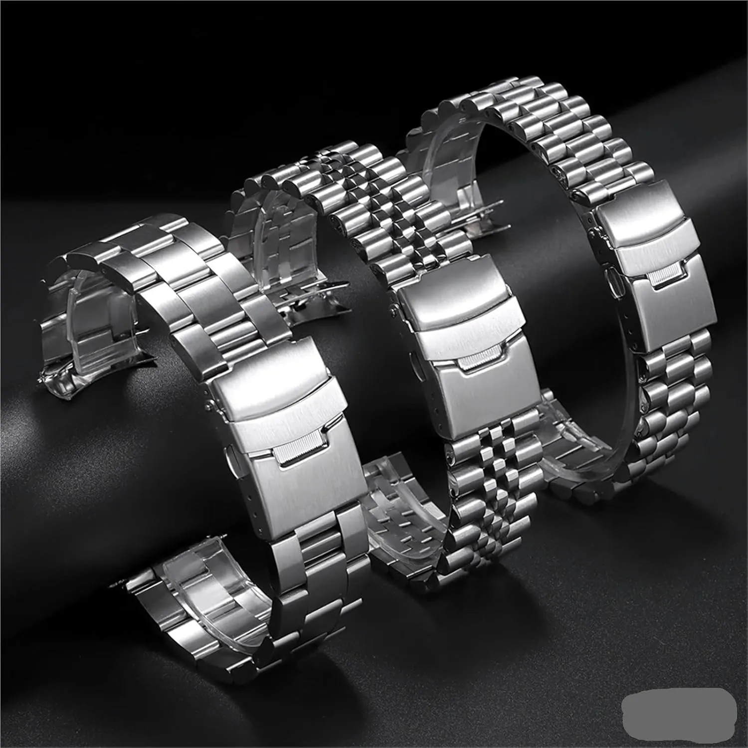 Quick Release Band Stainless igneous constant Steel Watch Strap Replacement Watch Band Curved End Universal Strap 19-24mm 
