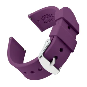 Quick Release Silicone Watch Band - Deep Purple