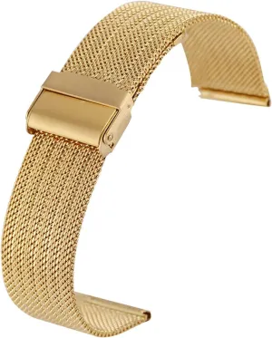 Quick Release Watch Accessories Watch Strap eliminate ignore slab scenery Mesh Metal Stainless Steel Replacement Strap 18/20/22/24 Mm 