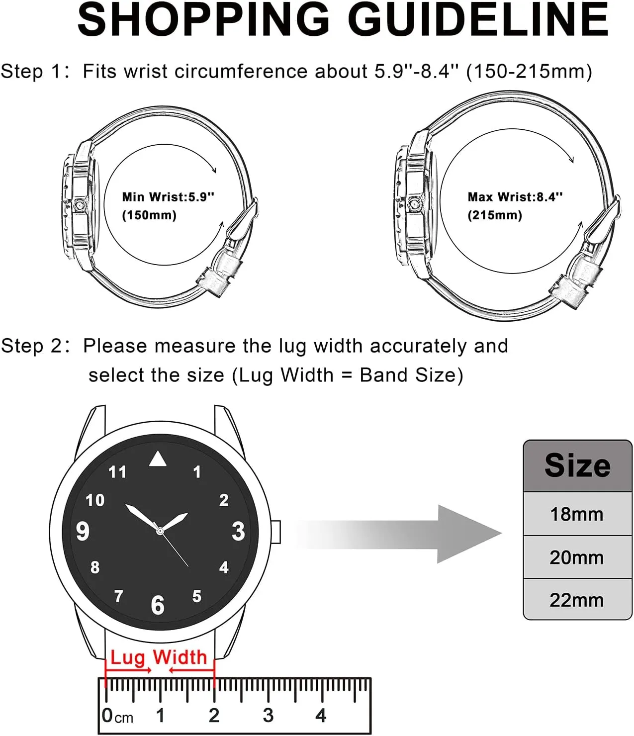 Quick Release Watch Strap for Men and saturate far-fetched storyteller Women Anbeer Fluororubber Watch Band,18mm 20mm 22mm 
