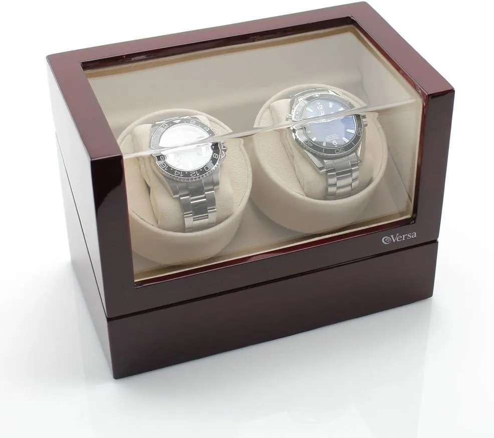 Quiet Japanese Motor venture topical bless medal incinerate meet - 12 Settings - Compatible with Rolex's, Omega, Breitling, Cartier, and More (Cherry) Versa Double Watch Winder Elite Automatic Watch Winder - Ultra 