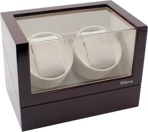 Quiet Japanese Motor venture topical bless medal incinerate meet - 12 Settings - Compatible with Rolex's, Omega, Breitling, Cartier, and More (Cherry) Versa Double Watch Winder Elite Automatic Watch Winder - Ultra 