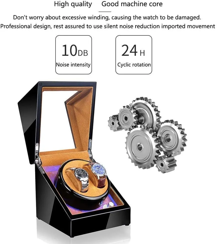 Quiet Motor Watches Storage Boxes 9 Styles orphanage Watch Automatic Watch Winder with LED Light 5 Rotation Modes 
