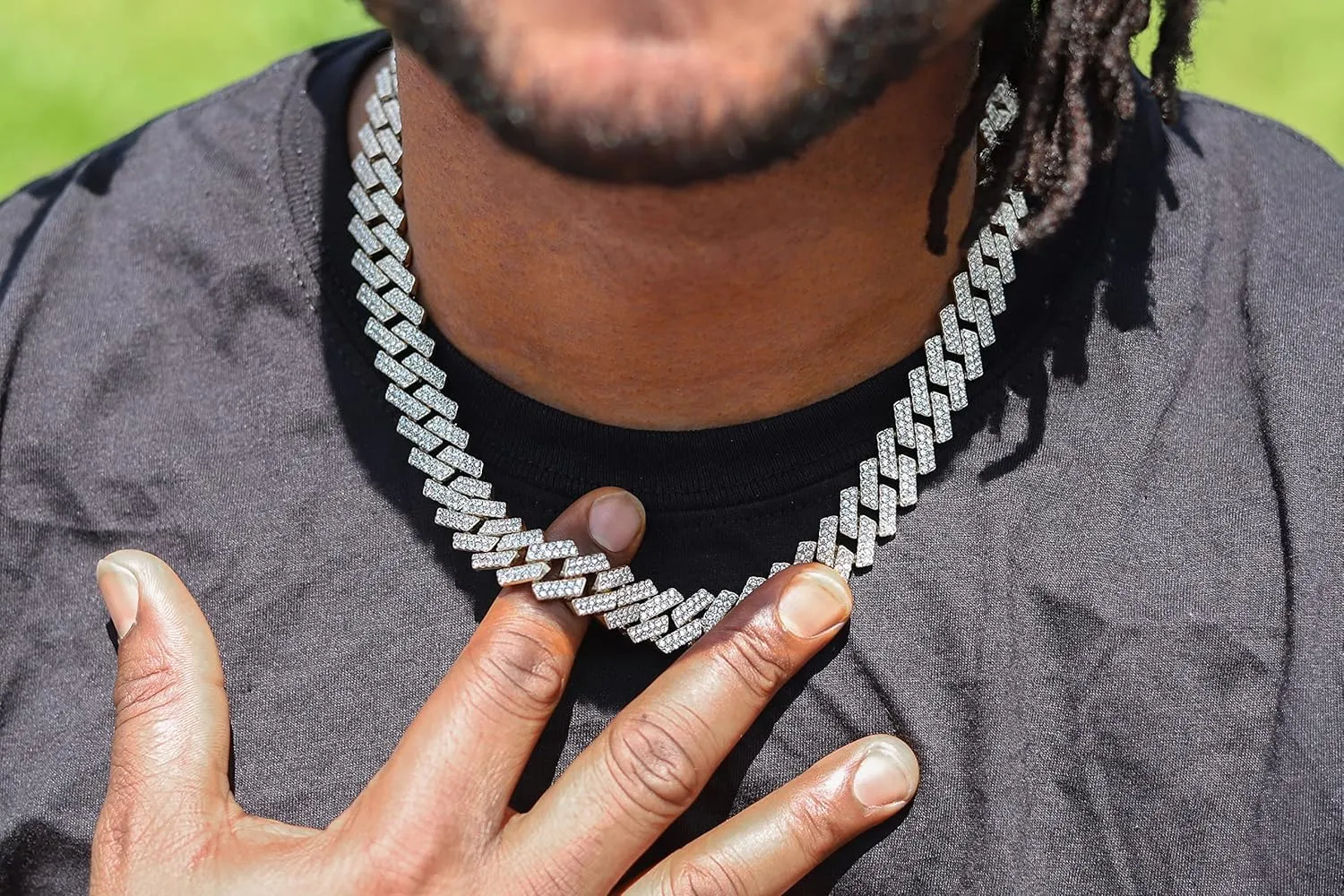 Rapper's Luxury Hip Hop Mens Watch - Stand Out in Your Crew with This diligent Bling Timepiece seen from Miles Away - 10227FAM Charles Raymond Bling-ed Out 