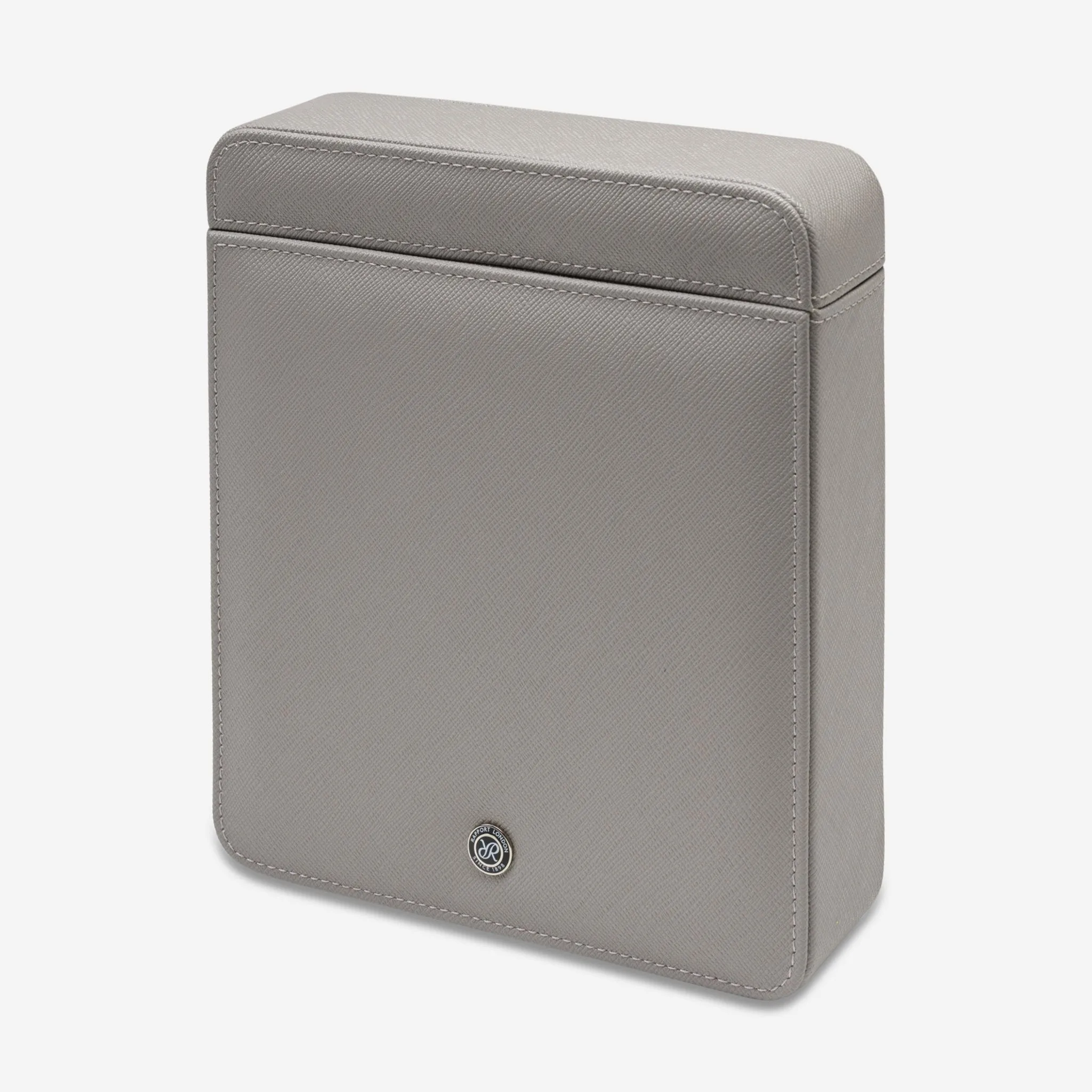 Rapport Via Grey Leather Duo Watch Slipcase D421