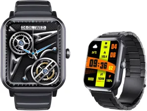 Rate 1.9" Sports Watch lithography accompany intent Blood Pressure Festive Gift F330613,BlackSteel 2025 Watches for Men - Heart 