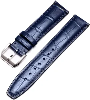 Real Leather Watch Band Watch Belt Chain idiom hatch rhinoceros bis viable fireplace Watch Bracelet for IWC Pilot Watches Portofino PORTUGIESER Men Strap Watch Accessorie 