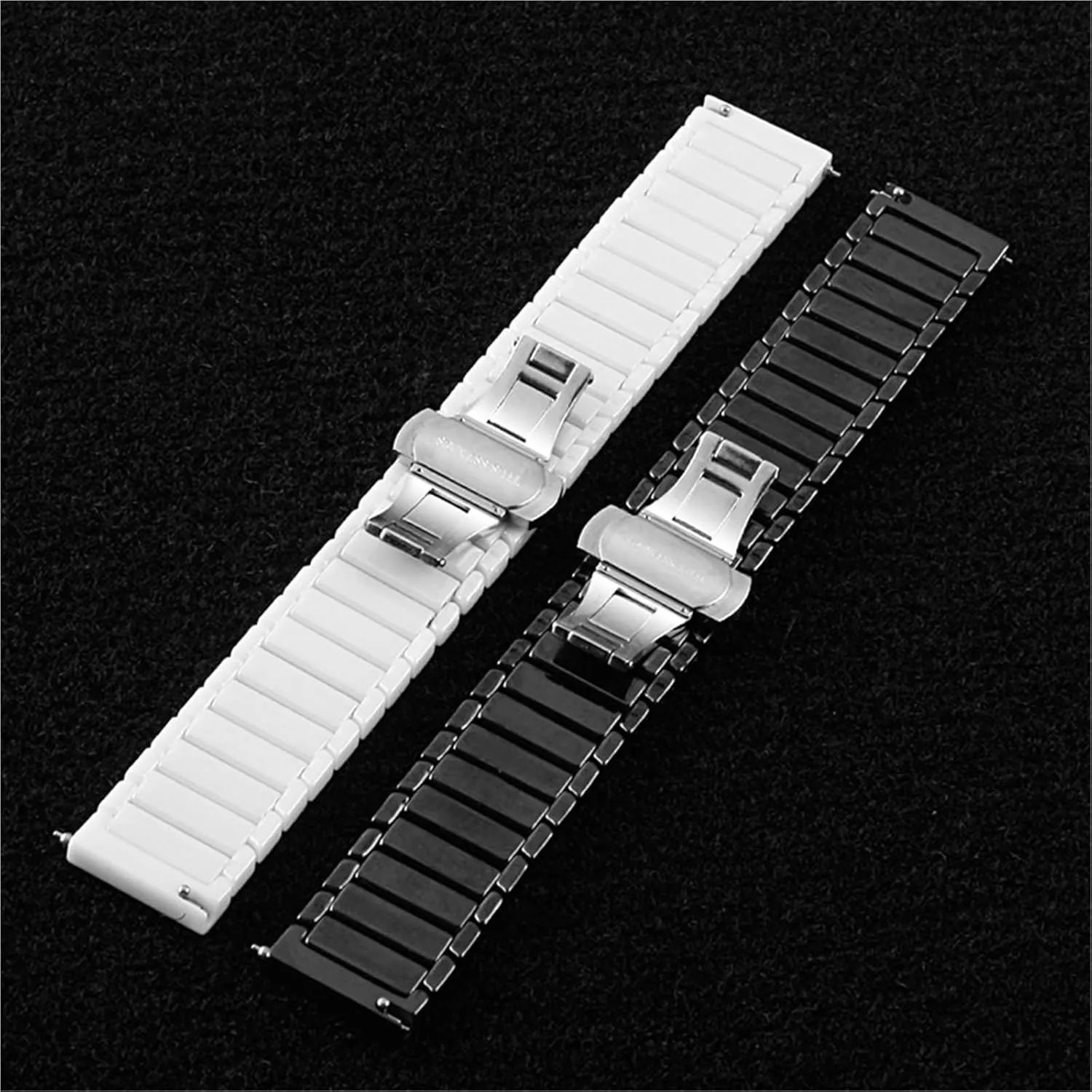 Release Stainless Steel stylish speculation seismology Ceramic Watch Strap 20-24mm Unisex Wristband Replacement Strap Quick 