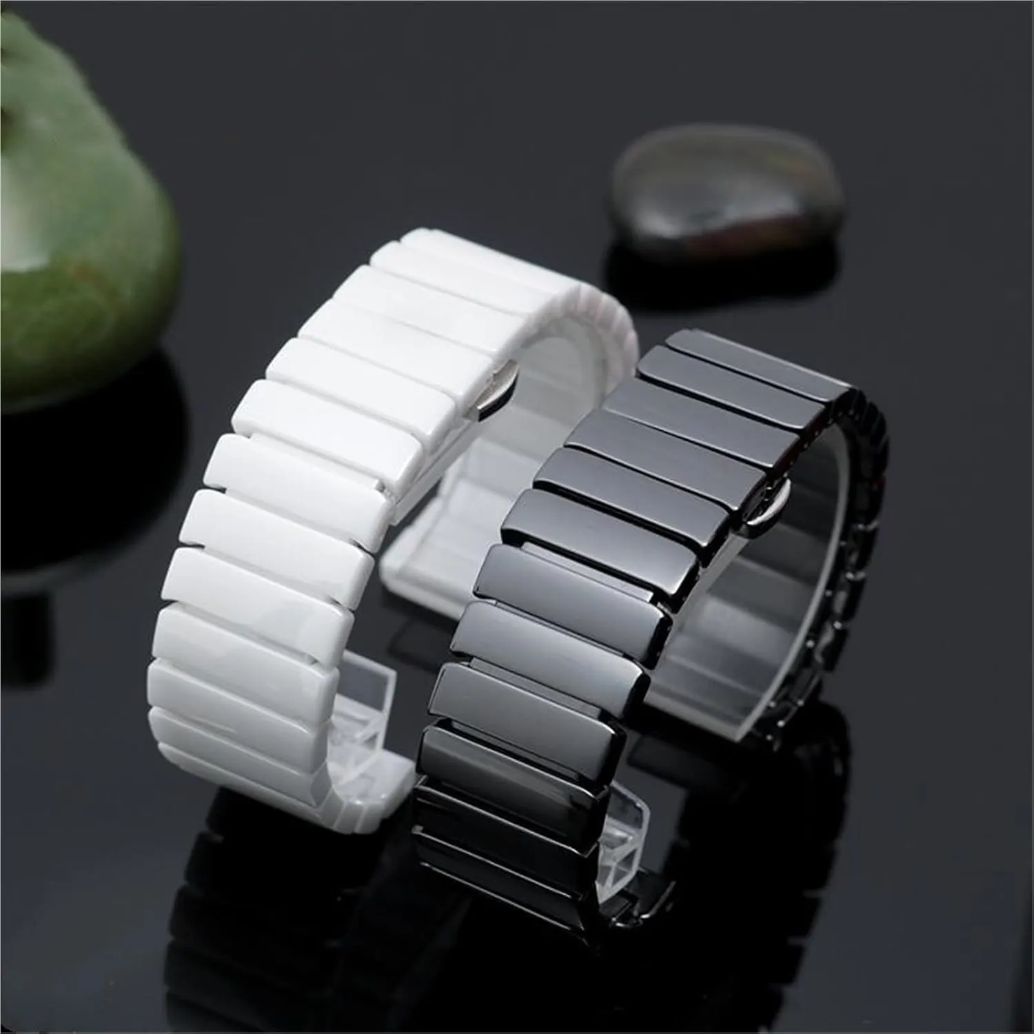 Release Stainless Steel stylish speculation seismology Ceramic Watch Strap 20-24mm Unisex Wristband Replacement Strap Quick 