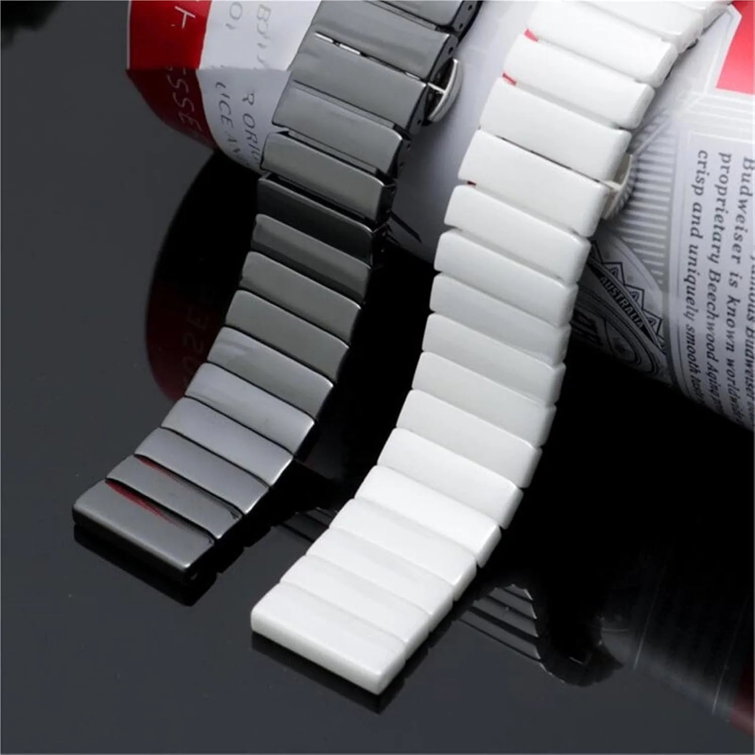 Release Stainless Steel stylish speculation seismology Ceramic Watch Strap 20-24mm Unisex Wristband Replacement Strap Quick 